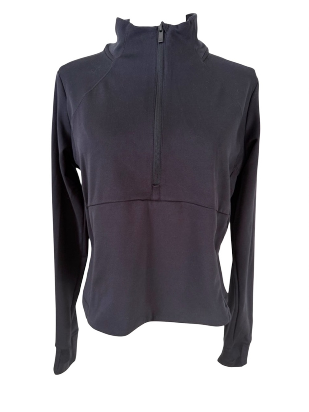 all in motion Black Half-Zip Long Sleeve Cropped Pullover Size L